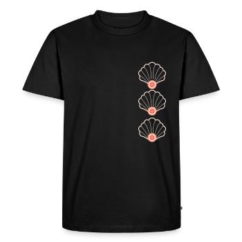 SHELL AND THE PEARL OF THE OCEAN - SWEATSHIRTS TSHIRTS - Men's Premium Organic T-Shirt - black - Front - Nico (187cm)