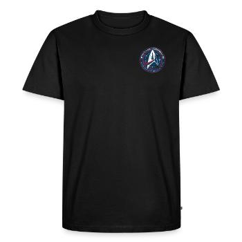 Star Trek Discovery Abzeichen Sternenflotte klein - Männer Premium Bio T-Shirt - Schwarz - Vorne - Nico (187cm)