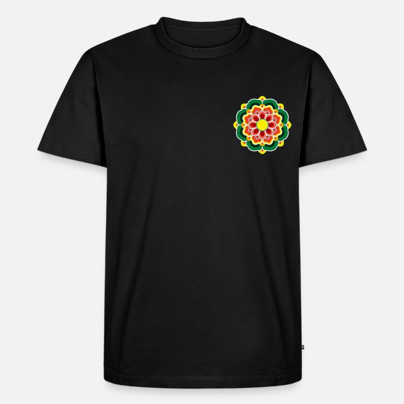 Dancheong 단청 - single (Ver.5) - Männer Premium Bio T-Shirt - Schwarz