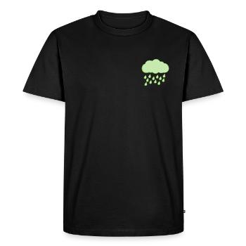 Green Cloud - Environmental Protection - Men's Premium Organic T-Shirt - black - Front - Nico (187cm)