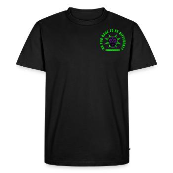"Do You dare to be different?! - Men's Premium Organic T-Shirt - black - Front - Nico (187cm)