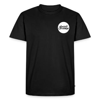 Féministe comme fille de puissance F * CK girl - T-shirt Premium bio Homme - noir - Devant - Nico (187cm)