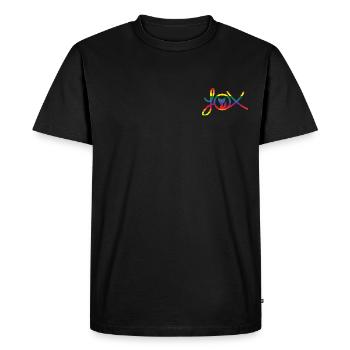 Fox Clothing Brand - Men's Premium Organic T-Shirt - black - Front - Nico (187cm)