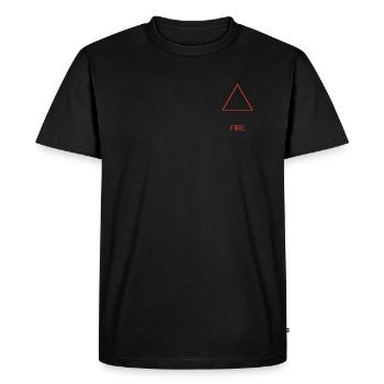 Élément Du Feu - T-shirt Premium bio Homme - noir - Devant - Nico (187cm)