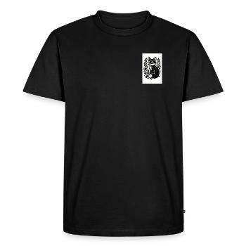 Fox in the Blossom Dance - Men's Premium Organic T-Shirt - black - Front - Nico (187cm)