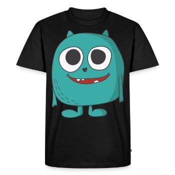 Un monstre doux - T-shirt Premium bio Homme - noir - Devant - Nico (187cm)
