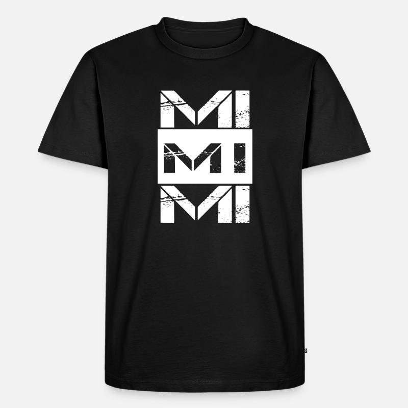 Mimimi - Männer Premium Bio T-Shirt - Schwarz