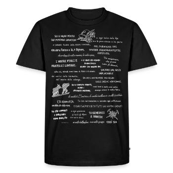 Alpine prayer - Men's Premium Organic T-Shirt - black - Front - Nico (187cm)