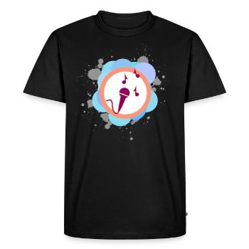 Karaoke - T-shirt Premium bio Homme - noir - Devant - Nico (187cm)