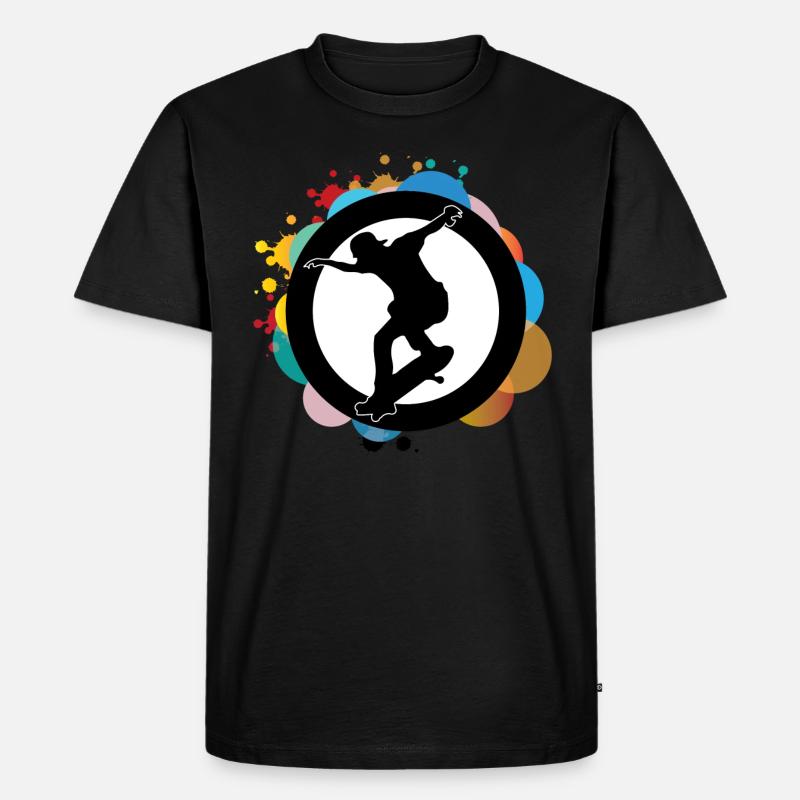 Skateboarden - Männer Premium Bio T-Shirt - Schwarz