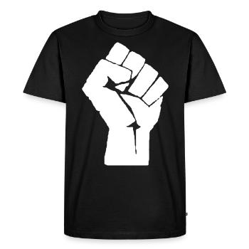 Black Lives Matter Black Power - T-shirt Premium bio Homme - noir - Devant - Nico (187cm)