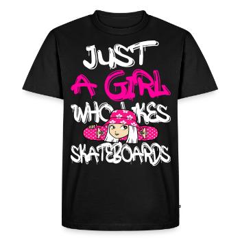 Cadeau de skateboard - T-shirt Premium bio Homme - noir - Devant - Nico (187cm)