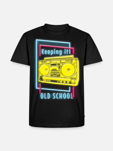 Uv Techno House - Men's Premium Organic T-Shirt - black