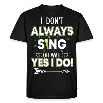 Music Choir Musicians - Men's Premium Organic T-Shirt - black - Front - Nico (187cm)