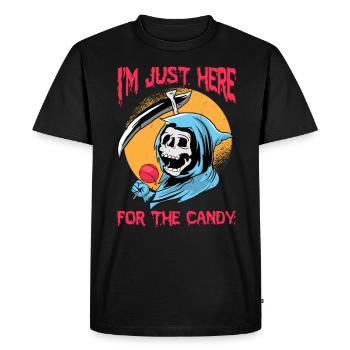 Conception d’Halloween pour la fête d’Halloween - T-shirt Premium bio Homme - noir - Devant - Nico (187cm)