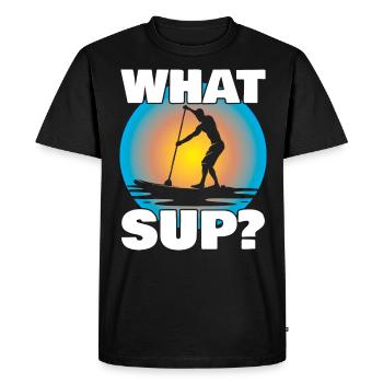 Sup Stand Up Paddle Design Sup Board Paddeln - Men's Premium Organic T-Shirt - black - Front - Nico (187cm)