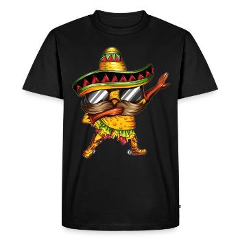 Taco Tacos Dance Dab Mexico Mexican Outfit - Men's Premium Organic T-Shirt - black - Front - Nico (187cm)