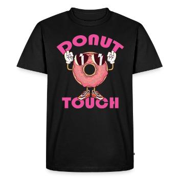 Donut Touch Sweet Halloween Children's Day Holiday - Men's Premium Organic T-Shirt - black - Front - Nico (187cm)
