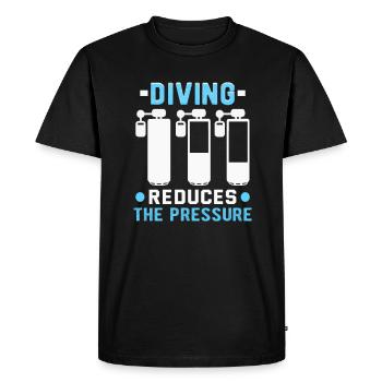 Instructeur de conception de plongée sous-marine Snorkeling - T-shirt Premium bio Homme - noir - Devant - Nico (187cm)