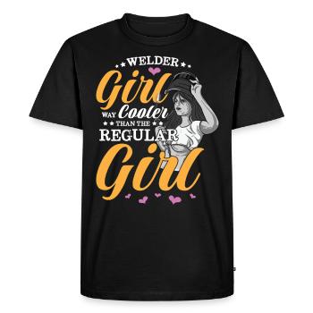 Welder Spruch Design for MetalWorkers - Men's Premium Organic T-Shirt - black - Front - Nico (187cm)