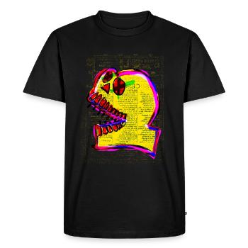 Mexican Calavera Skull Art - Men's Premium Organic T-Shirt - black - Front - Nico (187cm)