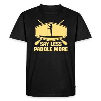 Sup Stand Up Paddle Design Sup Board Paddeln - Men's Premium Organic T-Shirt - black - Front - Nico (187cm)
