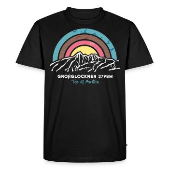Großglockner Hohe Tauern sommet de l’Autriche - T-shirt Premium bio Homme - noir - Devant - Nico (187cm)