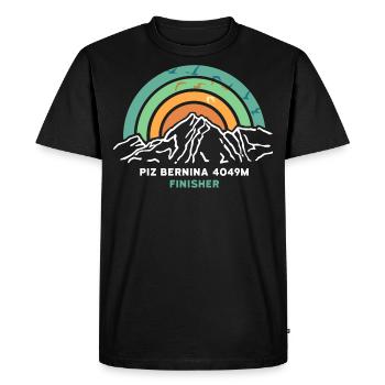 Piz Bernina Finisher Alpinisme Engadine Souvenir - T-shirt Premium bio Homme - noir - Devant - Nico (187cm)