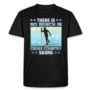 Skieurs de fond biathlon de fond - T-shirt Premium bio Homme - noir - Devant - Nico (187cm)