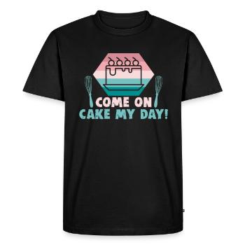 Cuisson de biscuits et de gâteaux Boulanger ou boulanger amateur - T-shirt Premium bio Homme - noir - Devant - Nico (187cm)