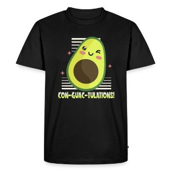 Conception d’avocat pour les végétariens et les végétaliens - T-shirt Premium bio Homme - noir - Devant - Nico (187cm)