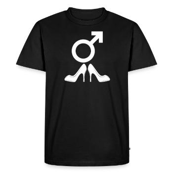 Journée de la fierté transgenre bisexuelle LGBT - T-shirt Premium bio Homme - noir - Devant - Nico (187cm)
