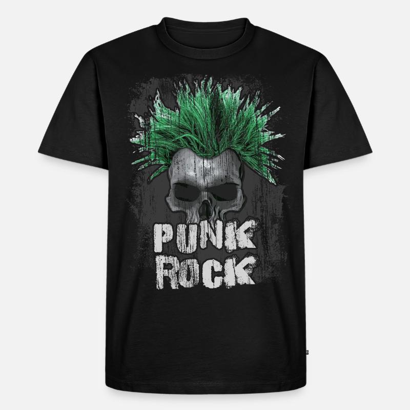 Punk Rock - Männer Premium Bio T-Shirt - Schwarz