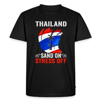 Thaïlande Beach Holiday by the Sea Design Beach Motif - T-shirt Premium bio Homme - noir - Devant - Nico (187cm)