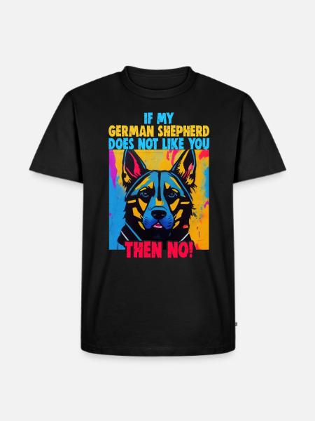 Dogs German Shepherd Dog lovers - Men's Premium Organic T-Shirt - black