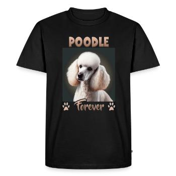 Dog Saying Caniche Design pour les amoureux des chiens - T-shirt Premium bio Homme - noir - Devant - Nico (187cm)