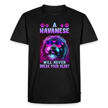 Dog saying Havanese design for dog lovers - Men's Premium Organic T-Shirt - black - Front - Nico (187cm)