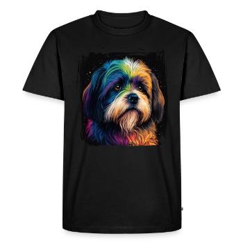 Dog saying Havanese design for dog lovers - Men's Premium Organic T-Shirt - black - Front - Nico (187cm)