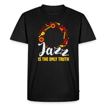 Jazz Music Orchestra Musicians - Men's Premium Organic T-Shirt - black - Front - Nico (187cm)