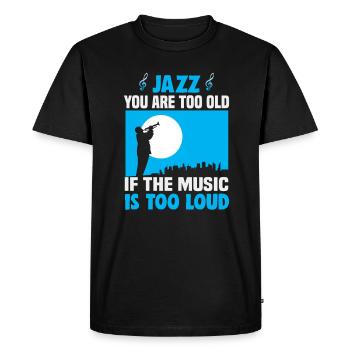 Jazz Music Orchestra Musicians - Men's Premium Organic T-Shirt - black - Front - Nico (187cm)