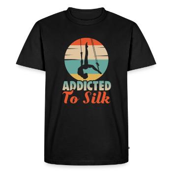 Acrobatie aérienne Conception aérienne pour la gymnastique aérienne - T-shirt Premium bio Homme - noir - Devant - Nico (187cm)
