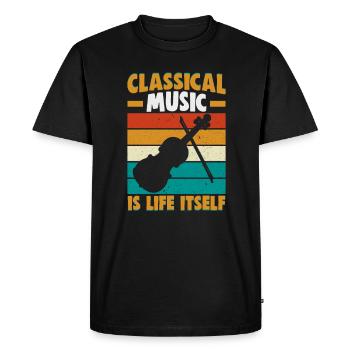 Musiciens d’orchestre de musique classique - T-shirt Premium bio Homme - noir - Devant - Nico (187cm)