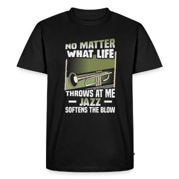 Jazz Music Orchestra Musicians - Men's Premium Organic T-Shirt - black - Front - Nico (187cm)