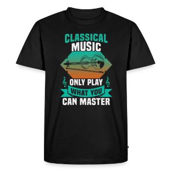 Musiciens d’orchestre de musique classique - T-shirt Premium bio Homme - noir - Devant - Nico (187cm)