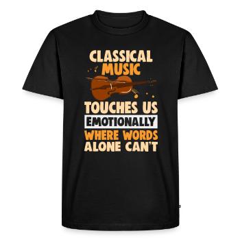 Musiciens d’orchestre de musique classique - T-shirt Premium bio Homme - noir - Devant - Nico (187cm)