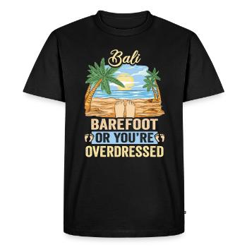 Bali Indonésie vacances à la plage au bord de la mer - T-shirt Premium bio Homme - noir - Devant - Nico (187cm)