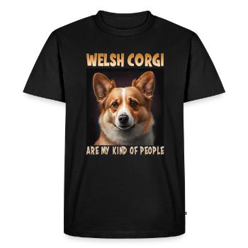 Dog Saying Welsh Corgi Design pour les amoureux des chiens - T-shirt Premium bio Homme - noir - Devant - Nico (187cm)
