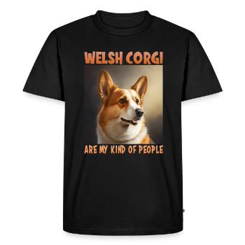Dog Saying Welsh Corgi Design pour les amoureux des chiens - T-shirt Premium bio Homme - noir - Devant - Nico (187cm)