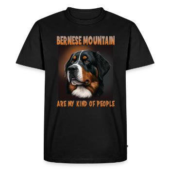 Chiens Bernois Mountain Dog Lovers Aussie - T-shirt Premium bio Homme - noir - Devant - Nico (187cm)