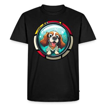 Dog saying Cavalier Spaniel for dog lovers - Men's Premium Organic T-Shirt - black - Front - Nico (187cm)